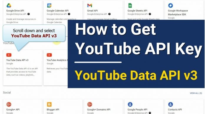 How to Get YouTube API Key