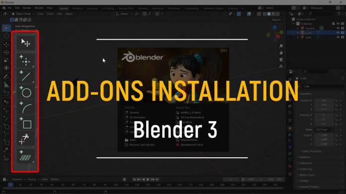 How to Install ADD-ONS in Blender 3