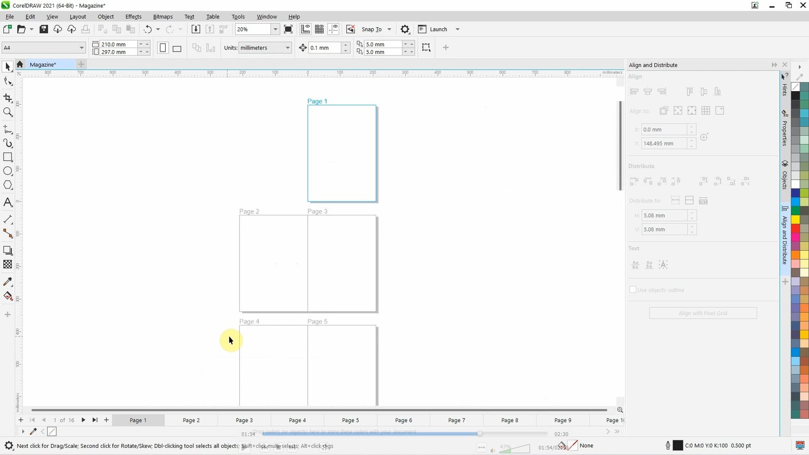 How to Set up Facing Pages in CorelDRAW6
