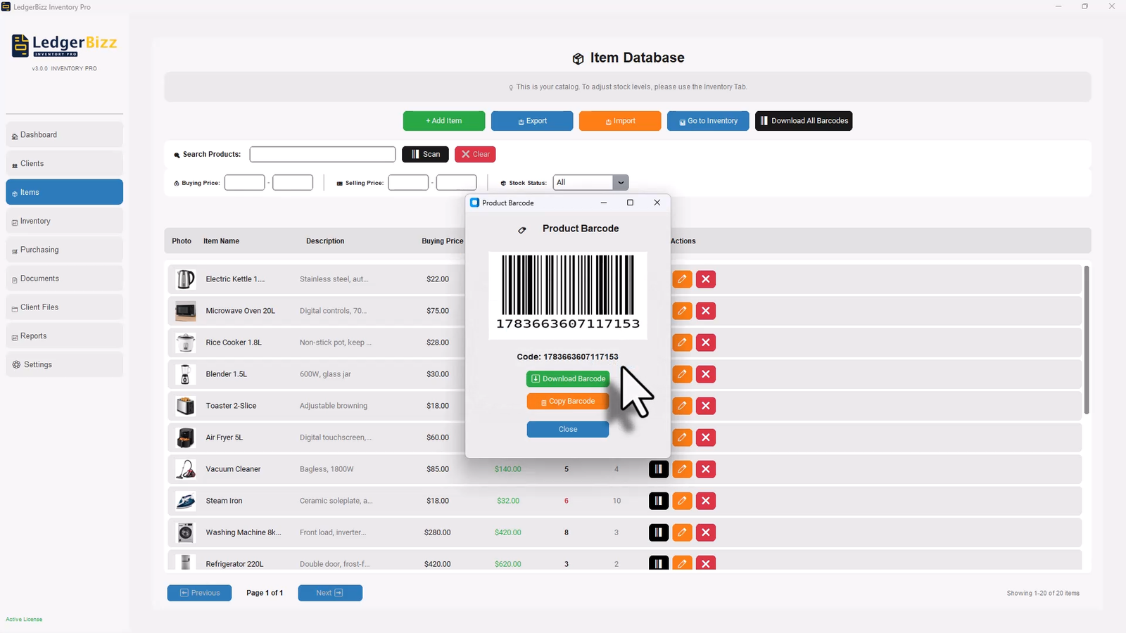 Best Inventory Management Software for Small Businesses | LedgerBizz 9 Barcode Scanning Invoicing in LedgerBizz Inventory